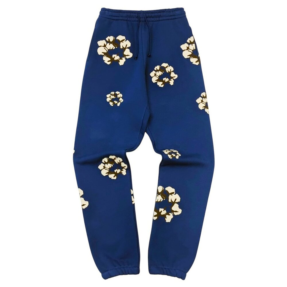 Denim Tears x CPFM Cactus Tears Wreath Sweatpants Navy